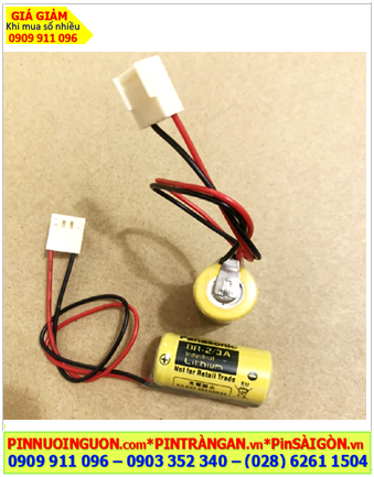 Panasonic BR-2/3A; Pin nuôi nguồn PLC Panasonic BR-2/3A 2/3A 1200mAh lithium 3V, Xuất xứ NHẬT